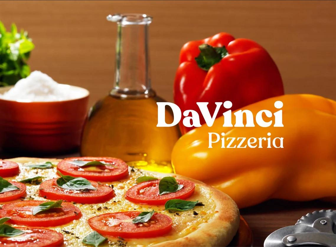 DaVinci Pizzeria — naming e identidade visual